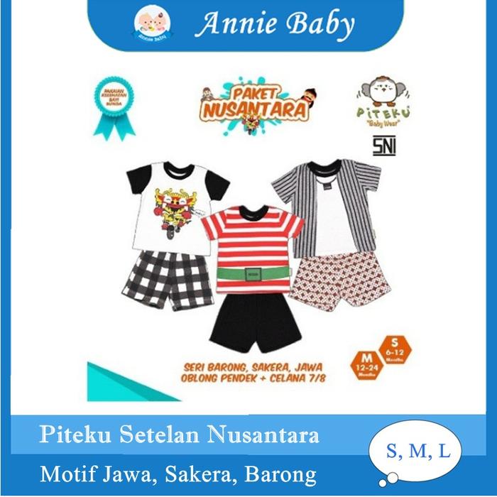 Annie Baby Setelan Piteku Baju Adat Daerah Etnik Nusantara Bayi Laki