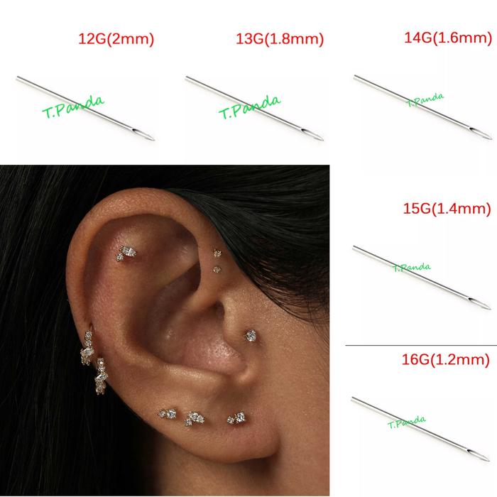 Jarum Tindik / Piercing Needle / Jarum Piercing 14G 15G 16G