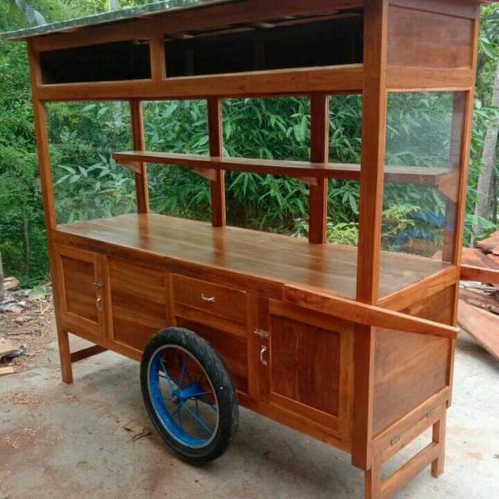 Gerobak/Rombong Nasi Goreng, Gorengan full kayu jati
