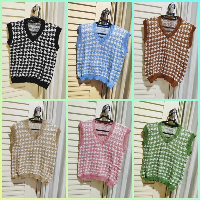Rompi rajutan/ rompi crop top