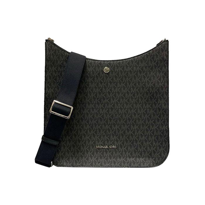 Tas Wanita Branded MK Briley Large Signature Messenger Bag - Black