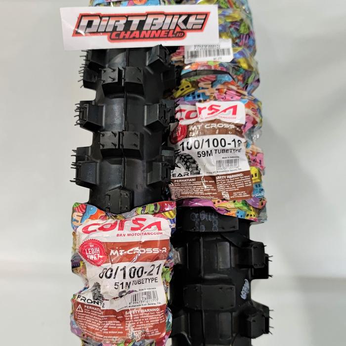 Ban Trail CORSA 18 21 SET Depan Belakang Ban CORSA MT CROSS