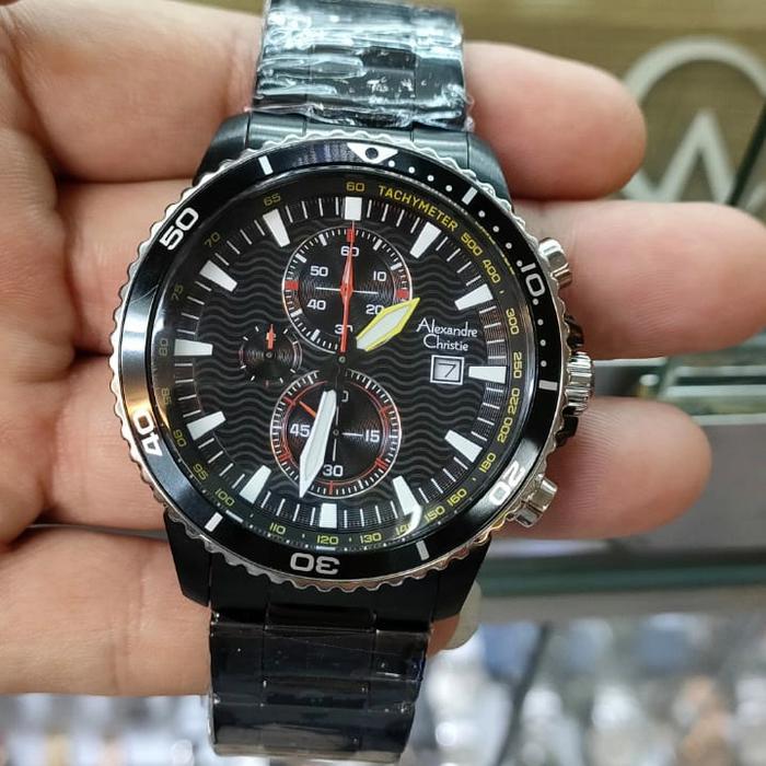 Jam Pria Original Alexandre Christie ACF 6482 MC All Stainless Steel