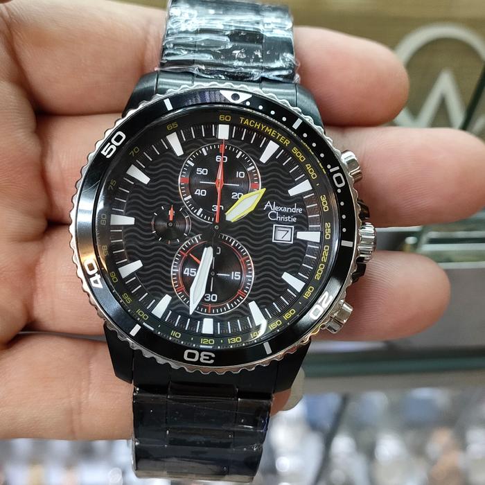 Jam Pria Original Alexandre Christie ACF 6482 MC All Stainless Steel