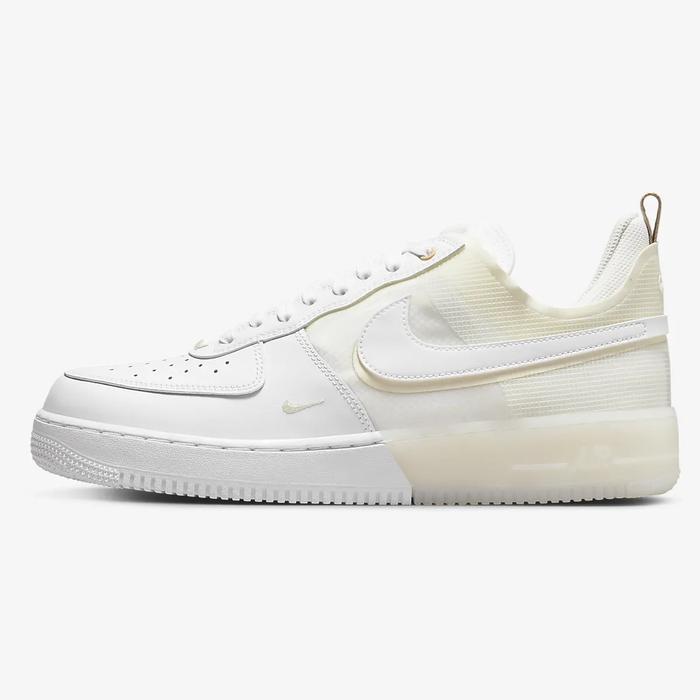NIKE AIR FORCE 1 REACT WHITE COCONUT MILK IRON ORE ORIGINAL
