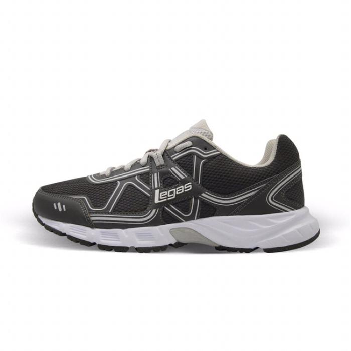 sepatu league legas strakto original abu tua running shoes