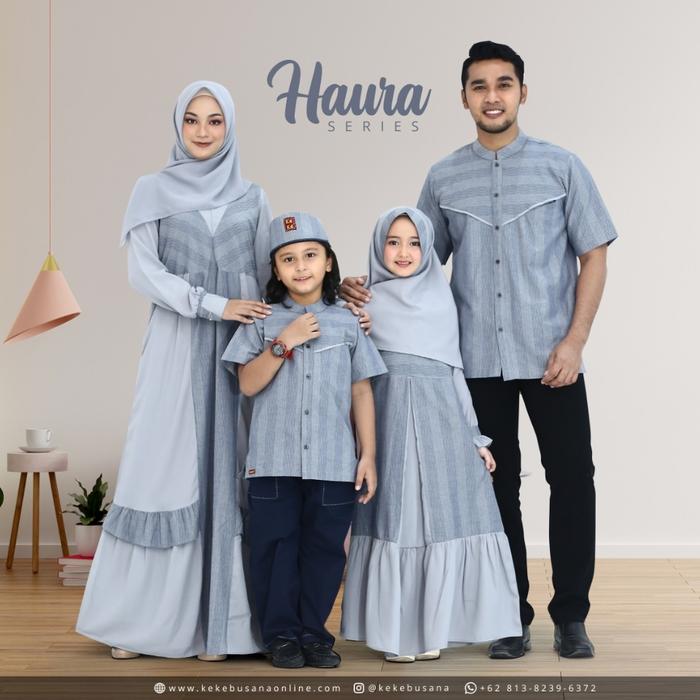 Sarimbit keluarga keke seri haura grey