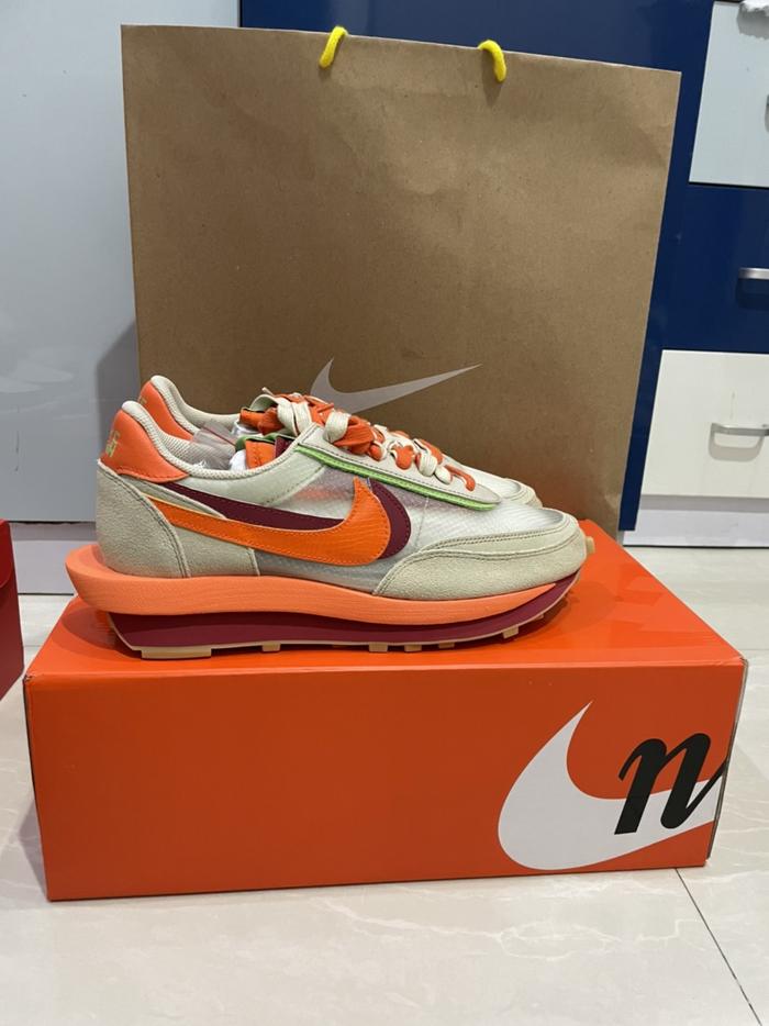 Nike Sacai Waffle Clot Orange US 10