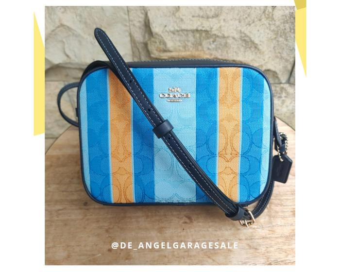 Tas selempang wanita Original Coach Mini camera bag Jacquard