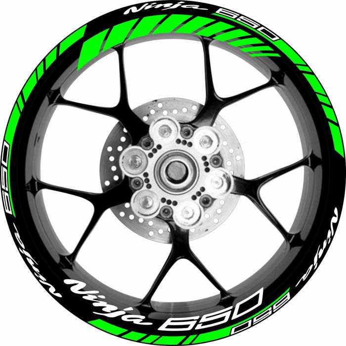 Stiker Velg Motor Kawasaki Ninja 650 untuk ER6N atau ER6F velg ring 17