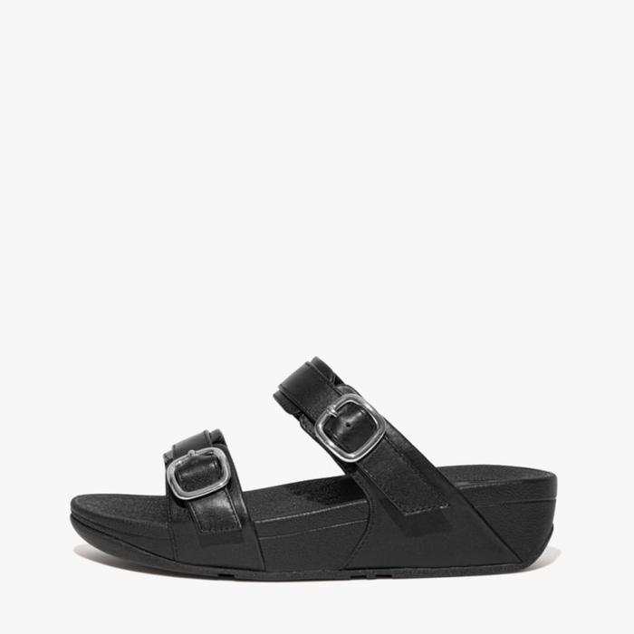 Fitflop Lulu Adjustable LT-SD ES7-090 Sandal Wanita Ori Leather-Black