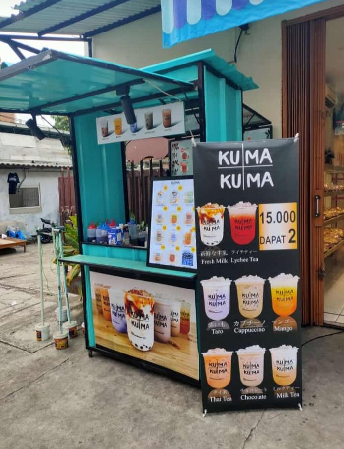 warung container/booth container murah/gerobak booth