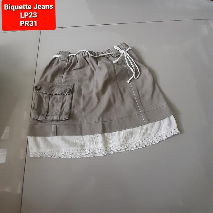 Rok Jeans anak Perempuan pendek preloved/ Second brand Import
