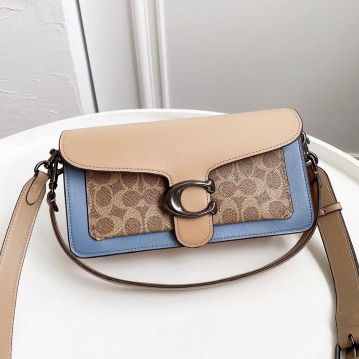 coach tabby shoulder bag 26 blue cream