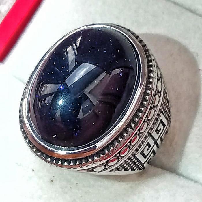 CINCIN BATU BADAR PASIR / CINCIN PRIA PASIR EMAS, UNGU, HIJAU