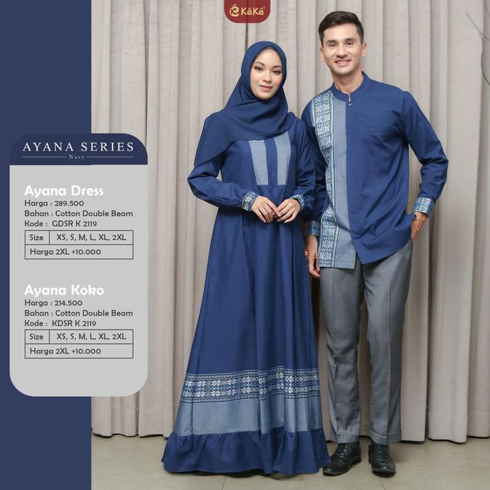Sarimbit keke ayana series terbaru link gamis no 6