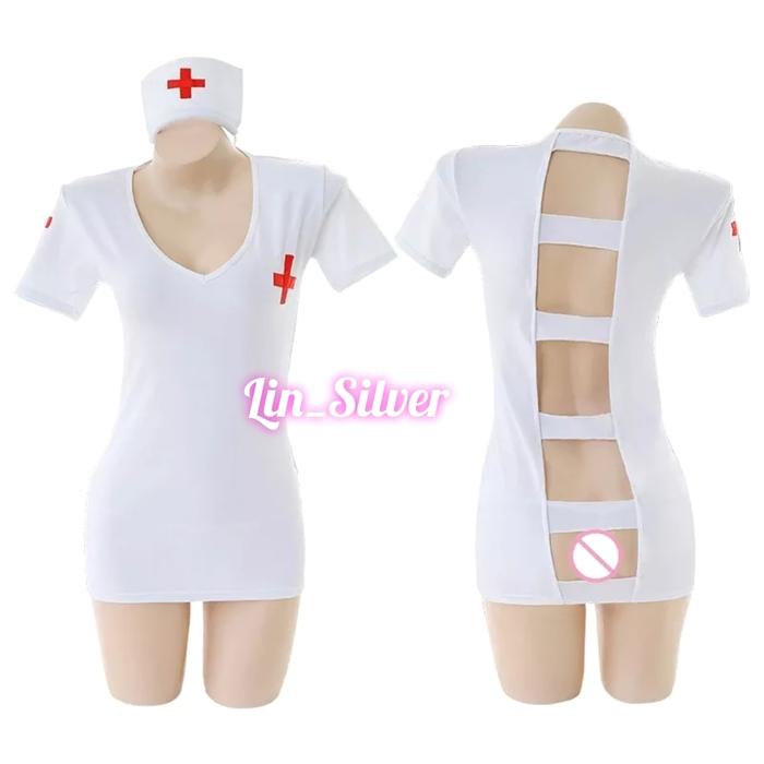 Lingeri Cosplay Kostum Suster Perawat Wanita Seksi Sexy Nurse Costume