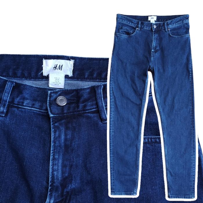 H&M Men Dark Blue Denim Jeans | Uniqlo Zara Man Bershka Beams Rageblue