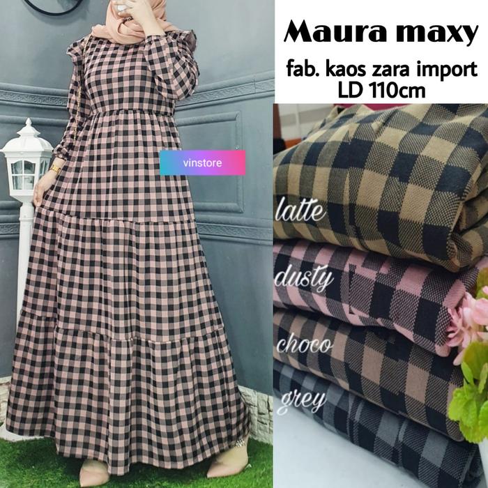 gamis wanits muslimah terbaru maura maxi mat kaos zara import halus