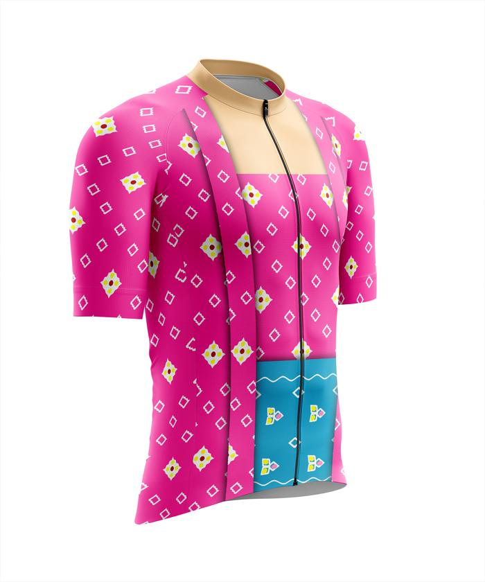Jersey Sepeda Roadbike Batik Kebaya Kutubaru Kartini Custom RZ0244