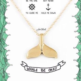 Kalung Ekor Lumba Murah Whale Tail Necklace