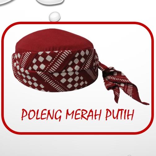 PECI BATIK JOGOKARIYAN / MOTIF POLENG MERAH PUTIH / PECI JOGOKARYAN
