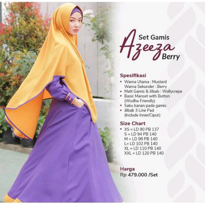 Aulia gamis Azeeza Berry. xs