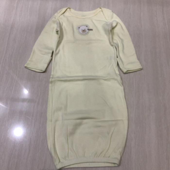 Preloved CARTERS Baby Boy Cocoon Sleepsuit Yellow Bear Newborn 0-3 mos