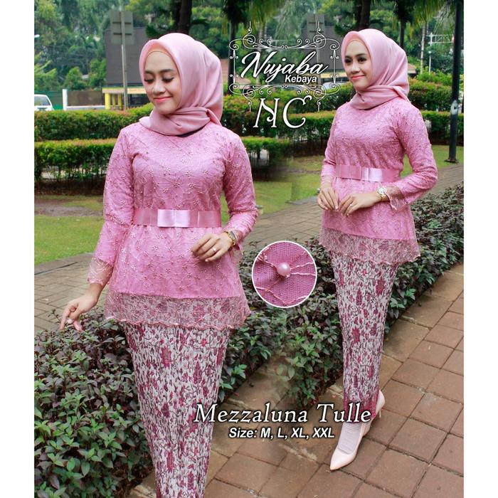 SET KEBAYA TULLE MEZALUNA / KEBAYA TULLE / KEBAYA MODERN / KEBAYA