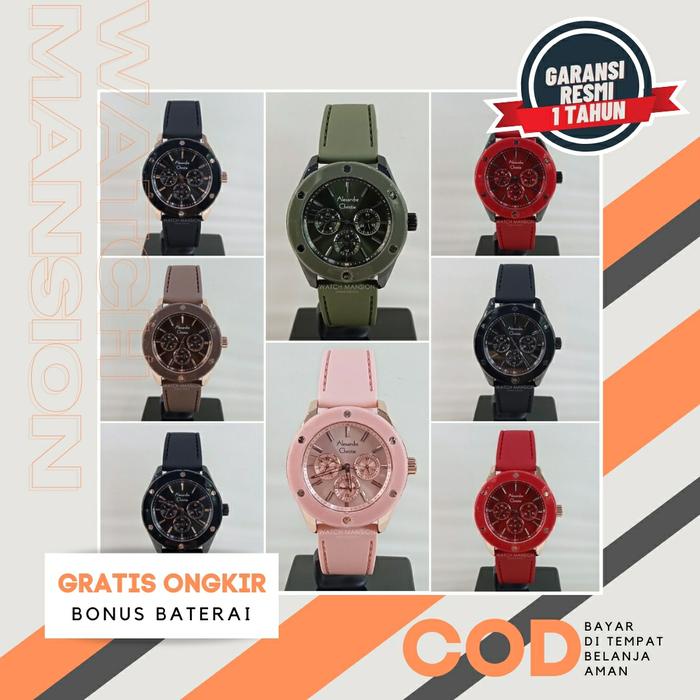 JAM WANITA ALEXANDRE CHRISTIE 2989 AC 2989 AC2989 RUBBER STRAP ORI