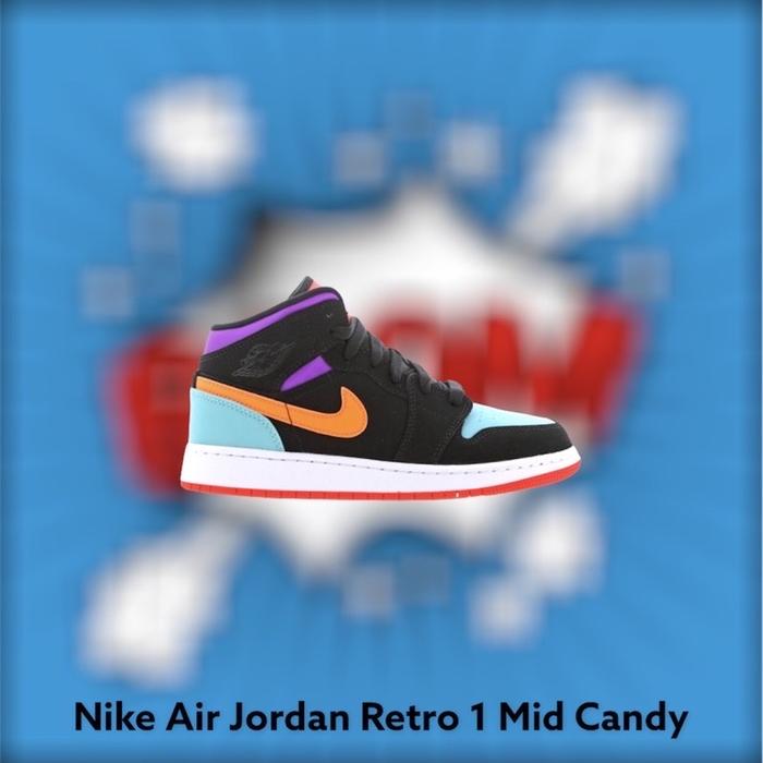 Jordan Nike Air Jordan Retro 1 Mid x Candy ORIGINAL