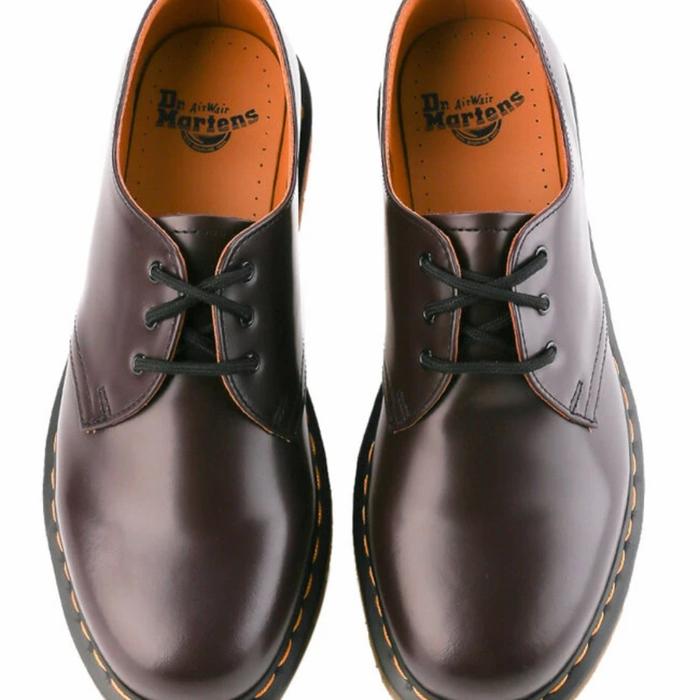 DOCMART DR MARTENS 1461 BURGUNDY SMOOTH SIZE 36 - 45 NEW ORIGINAL