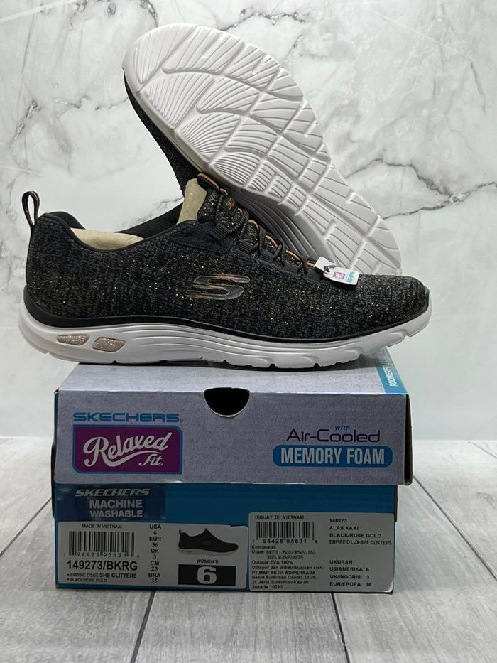 Sepatu Wanita SKECHERS Empire D Lux Original 149273/BKRG