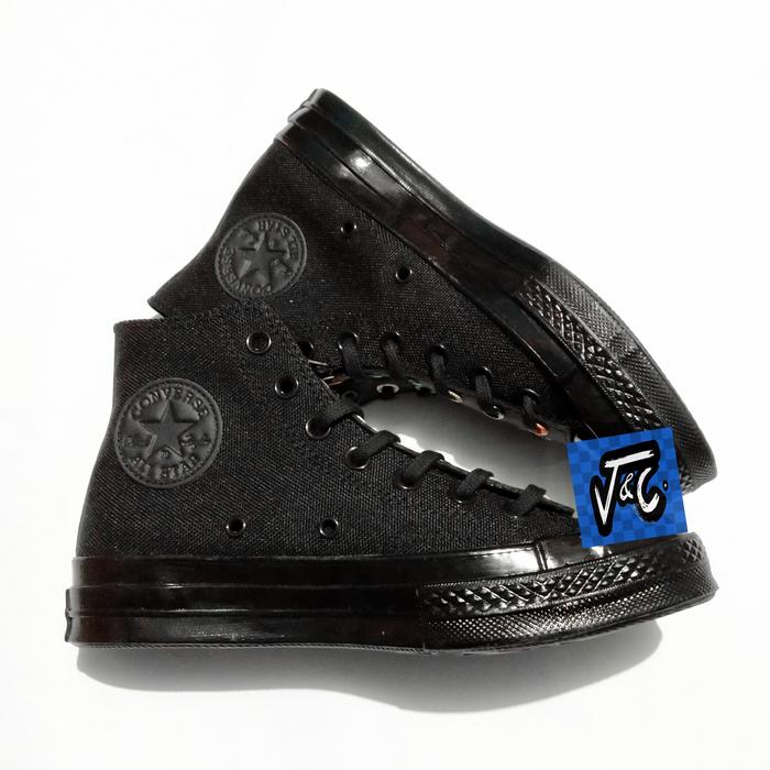 Converse Chuck 70 70s Canvas Zip Zipper Slip on Vintage Hi Black