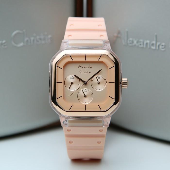 ALEXANDRE CHRISTIE 2811 - Jam Tangan Wanita Analog ORIGINAL - Peach