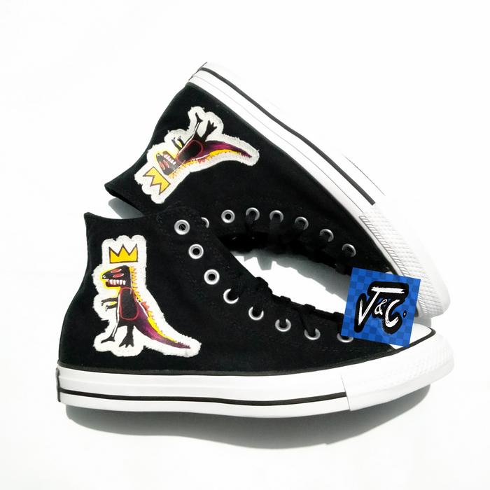 Sepatu Converse Chuck Taylor All Star x Jean-Michel Basquiat Hi Black