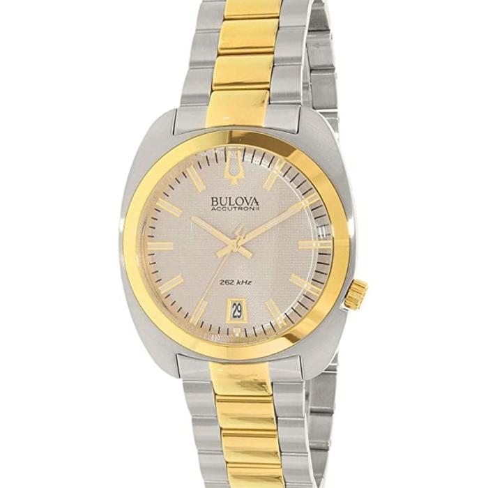 Bulova 98B272 - Jam Tangan Pria - Silver Gold - Original
