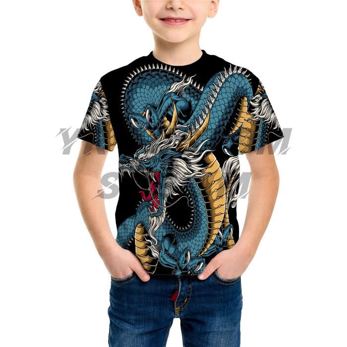 Baju Kaos Anak Distro Naga Dragon Ryujin Japan Printing