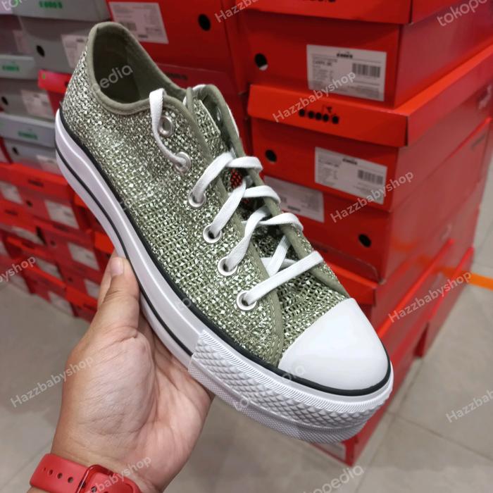 converse platform green original