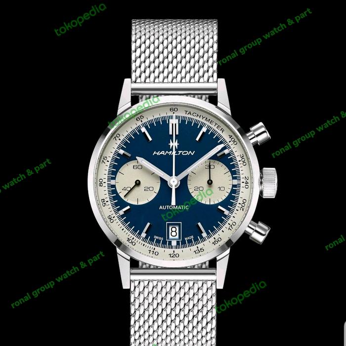 RANTAI | BRACLET JAM HAMILTON INTRA-MATIC CRONO METER FULL STELL BEST