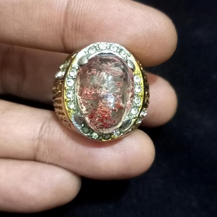 NATURAL Phantom Quartz Kecubung Karang merah (Irregular) clean 18x13x8