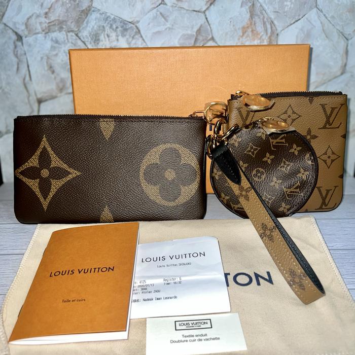 Good Deal Authentic LV TRIO POUCH REVERSE