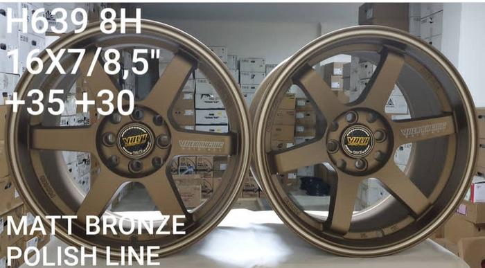 VELG TE37 BRONZE LIS POLISH RING 16 LEBAR BELANG