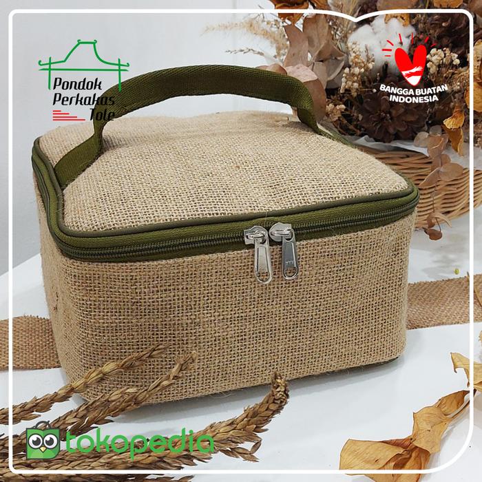 Pouch Jute Goni Tas Peralatan Kosmetik