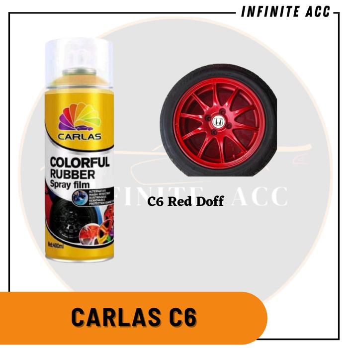 Cat Karet Velg Carlas Pylox Merah Red Doff C6 Mobil Modifikasi Racing