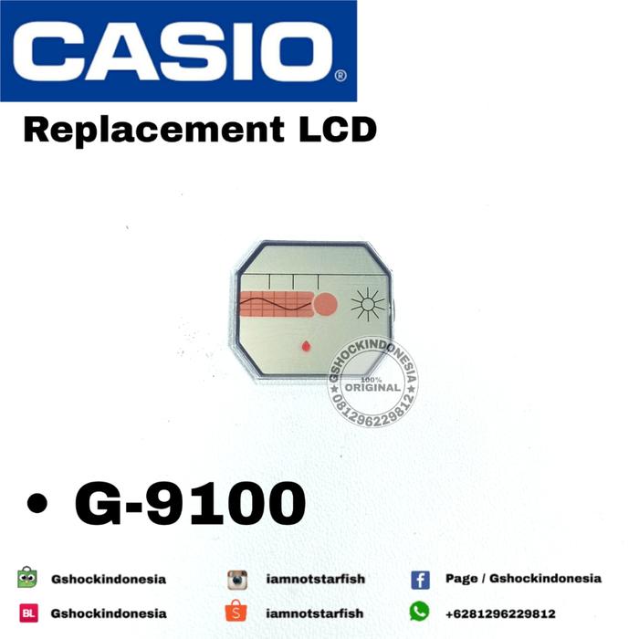 LCD Casio Gshock G-9100 Gulfman G9100 G-SHOCK LCD genuine parts