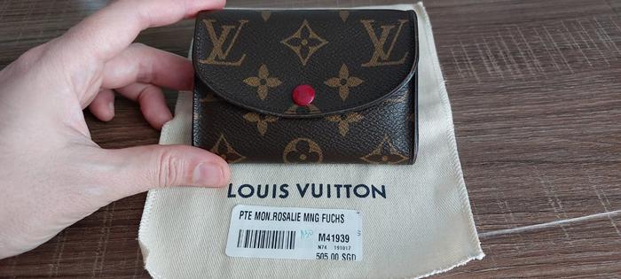 Preloved 100% Authentic Wallet LV Rosalie Monogram Fuchsia