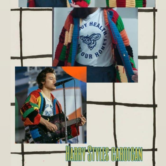 Sweater cardigan harry styles duplikat rajut