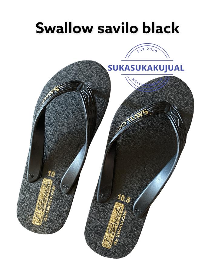 Sandal swallow savilo black gold