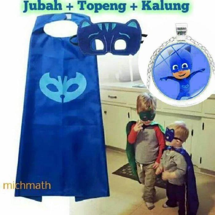 PJ Masks Jubah Topeng Kalung catboy gekko owlette pj mask impor mainan anak disney toys pedang pisto